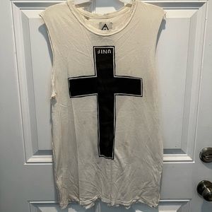 UNIF “Worship” White Cutoff Size M